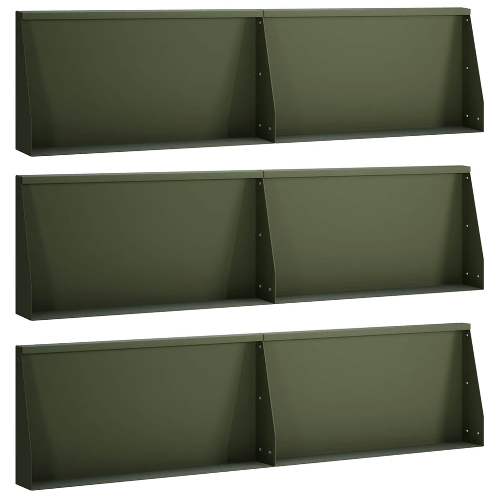 Mur De Soutènement 6 Pc Rouillé