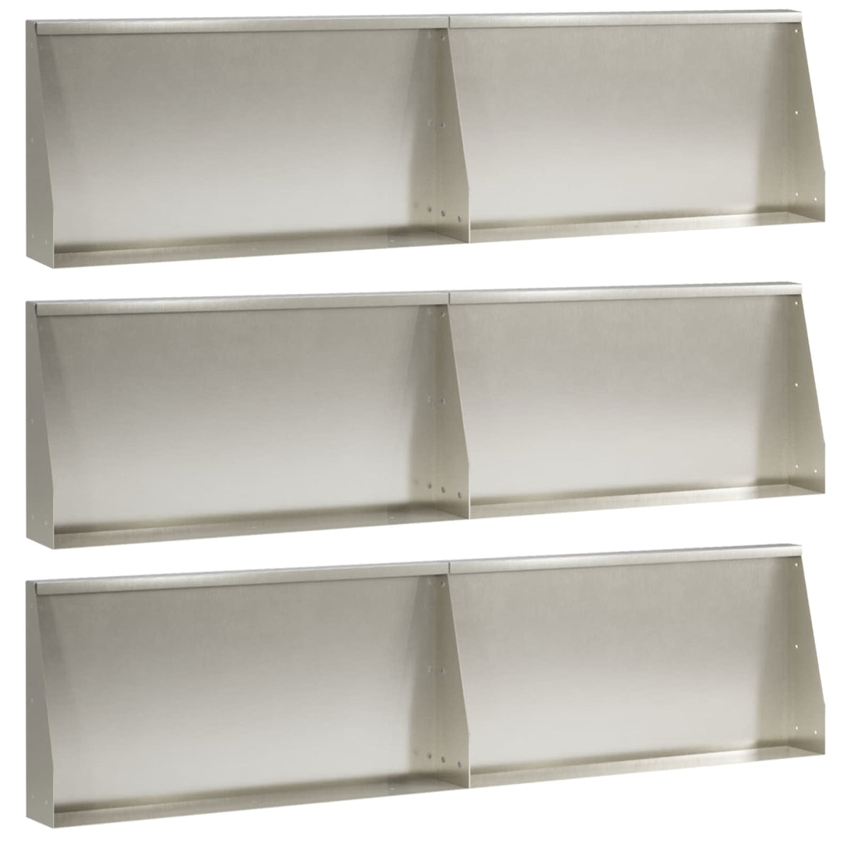 Mur De Soutènement 6 Pc Rouillé
