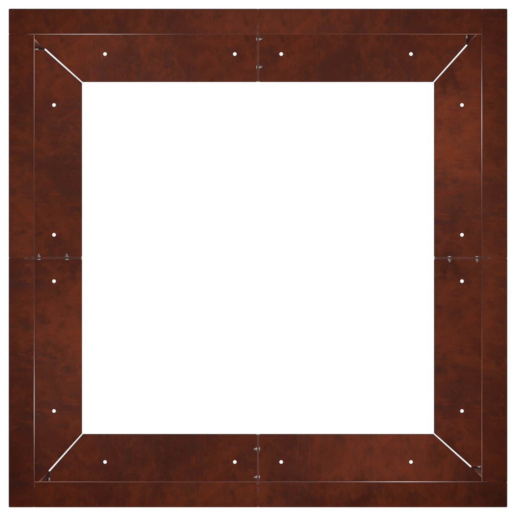 Mur De Soutènement 4 Pc Rouillé