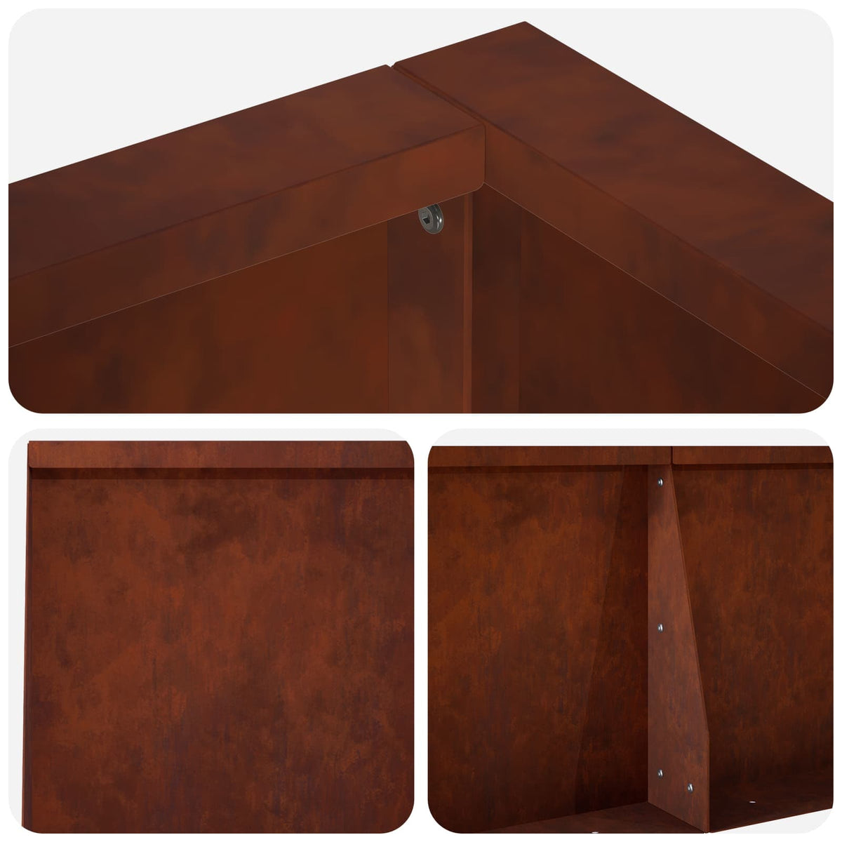 Mur De Soutènement 6 Pc Rouillé