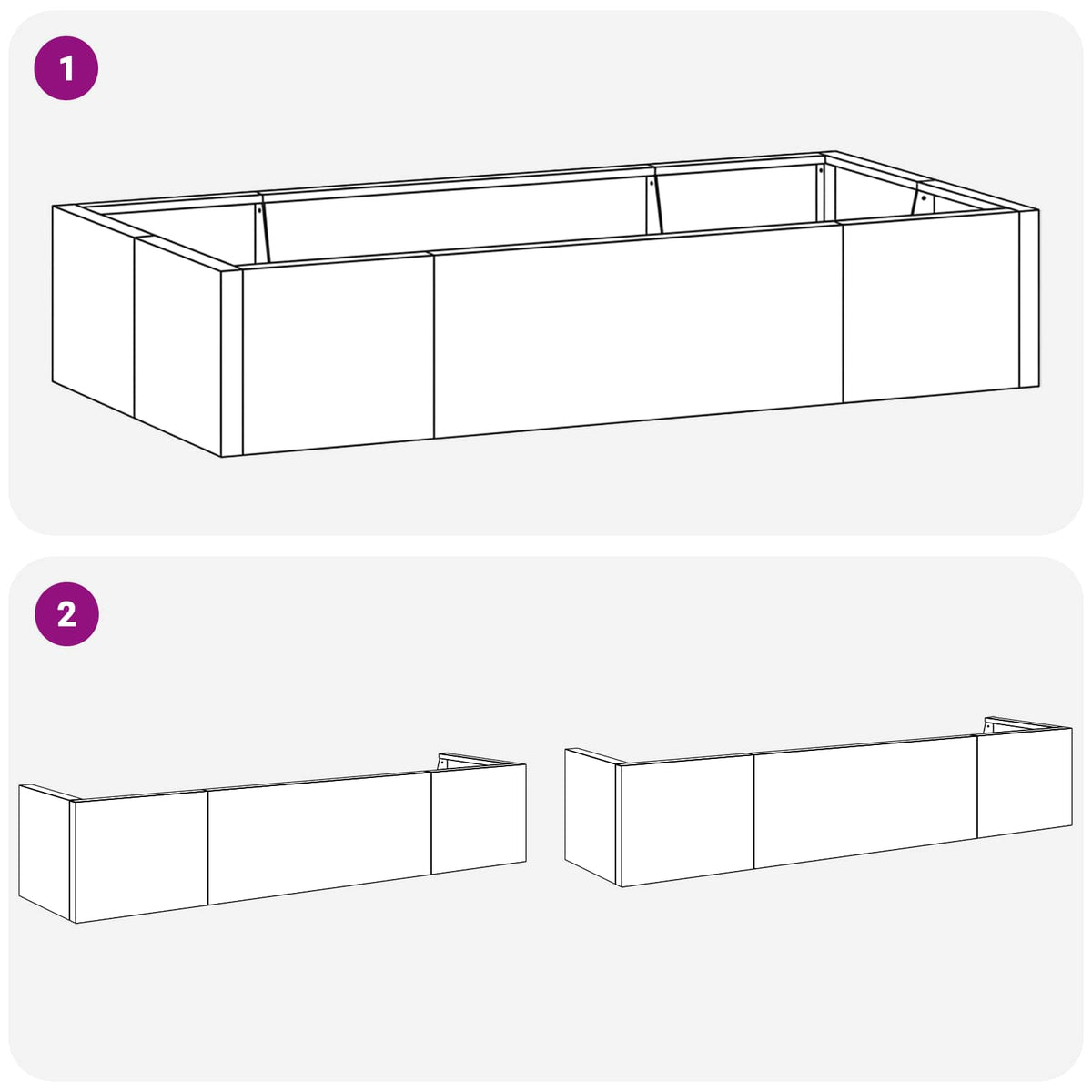 Mur De Soutènement 6 Pc Rouillé