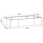 Mur De Soutènement 6 Pc Rouillé