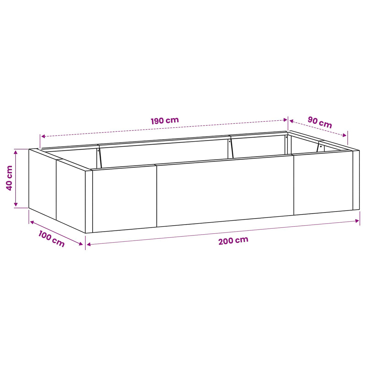 Mur De Soutènement 6 Pc Rouillé