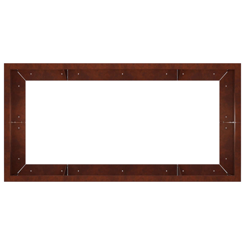 Mur De Soutènement 6 Pc Rouillé