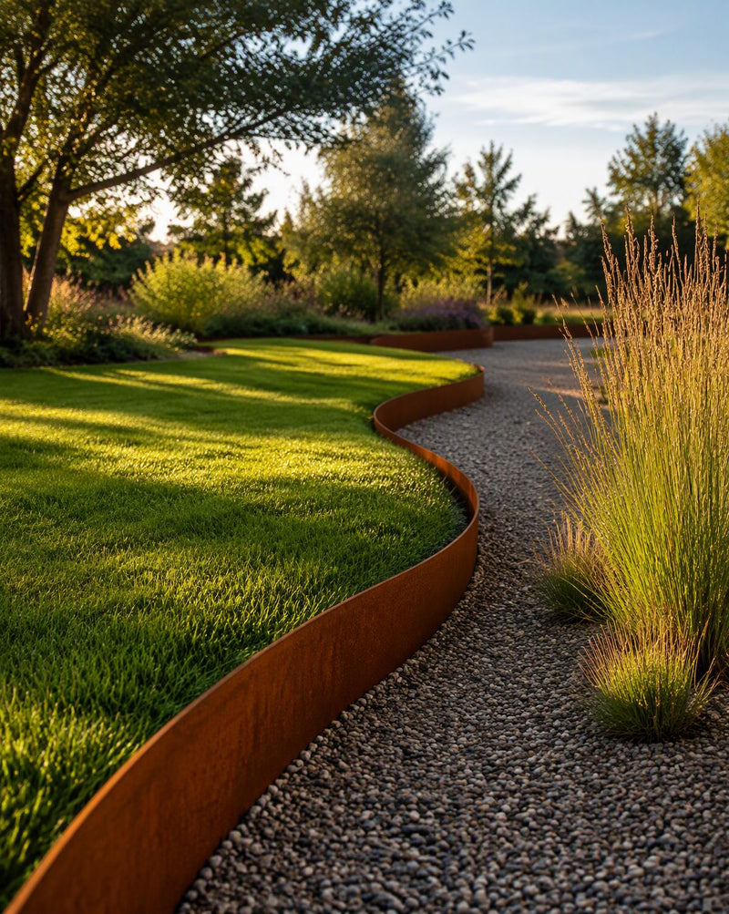 Bordure en acier corten