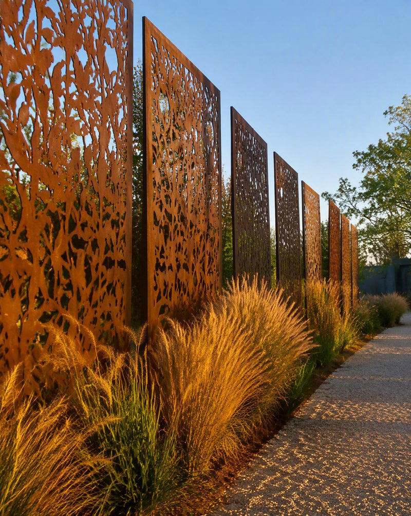 Claustra en acier corten